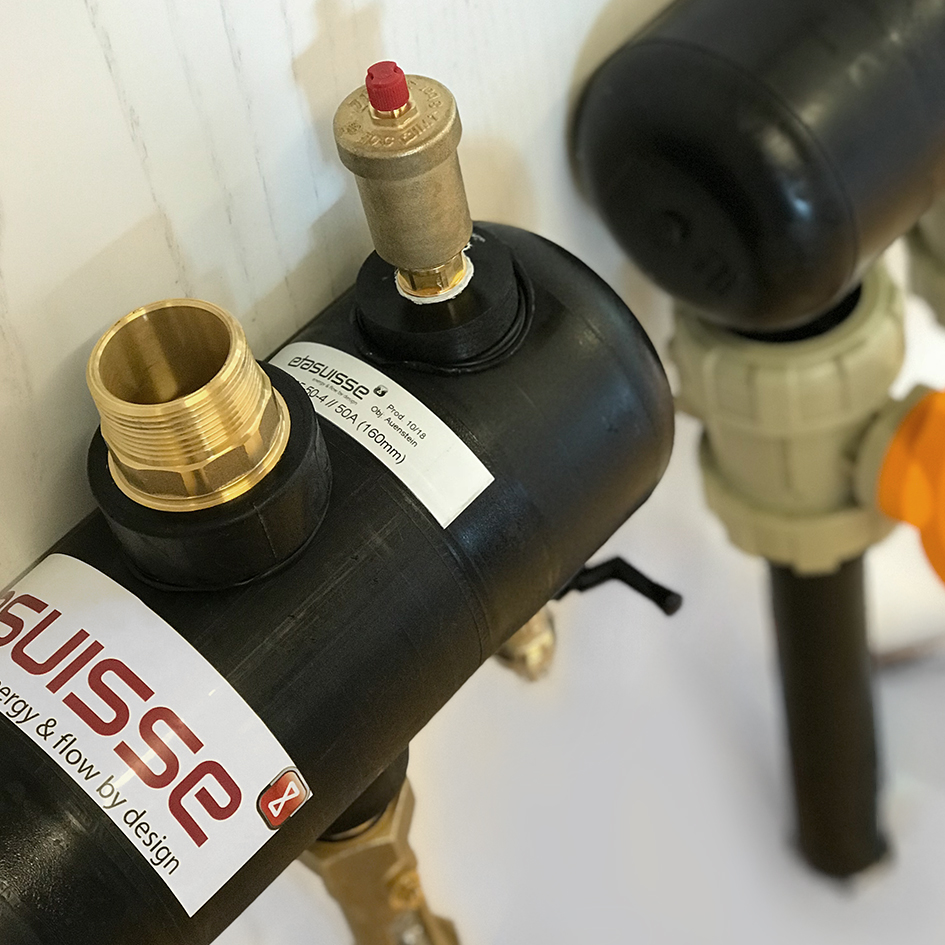 Geothermie Kleinverteiler aus Kunststoff für Erdsondenanlagen bis 125 mm zur effizienten Wärmeverteilung