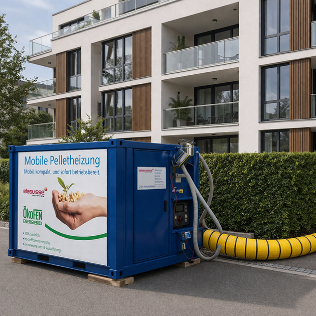 Mobile Pelletheizung